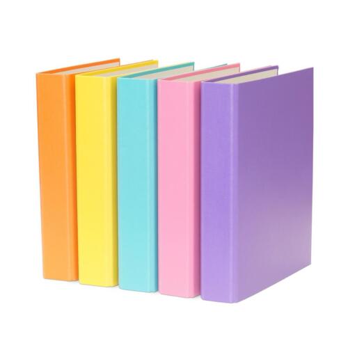 10x Ringbuch / DIN A5 / 2-Ring Ordner / je 2x gelb, lila, türkis,pink und orange - Bild 1 von 1