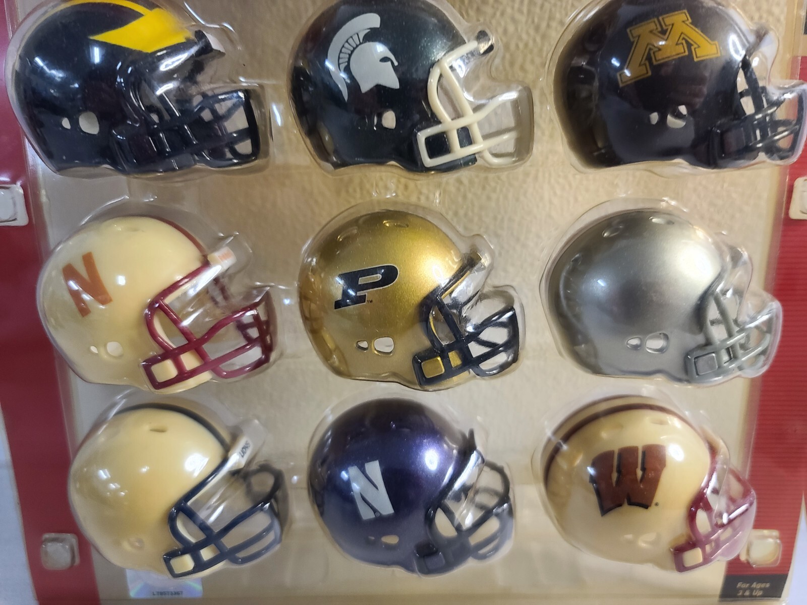 Pack of 12 NCAA Revolution Pocket Sized Riddell Mini Helmet Conference