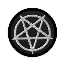 Inverted Pentagram Occult Symbol Embroidered Patch Evil