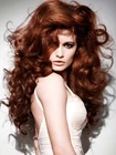 150% Density Beautiful Long Curly Lace Front Wig Auburn Red Hair 22 Inches