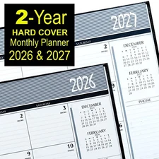 2026 & 2027 HOD262092 House of Doolittle 2-Year Monthly Planner, Hard Cover
