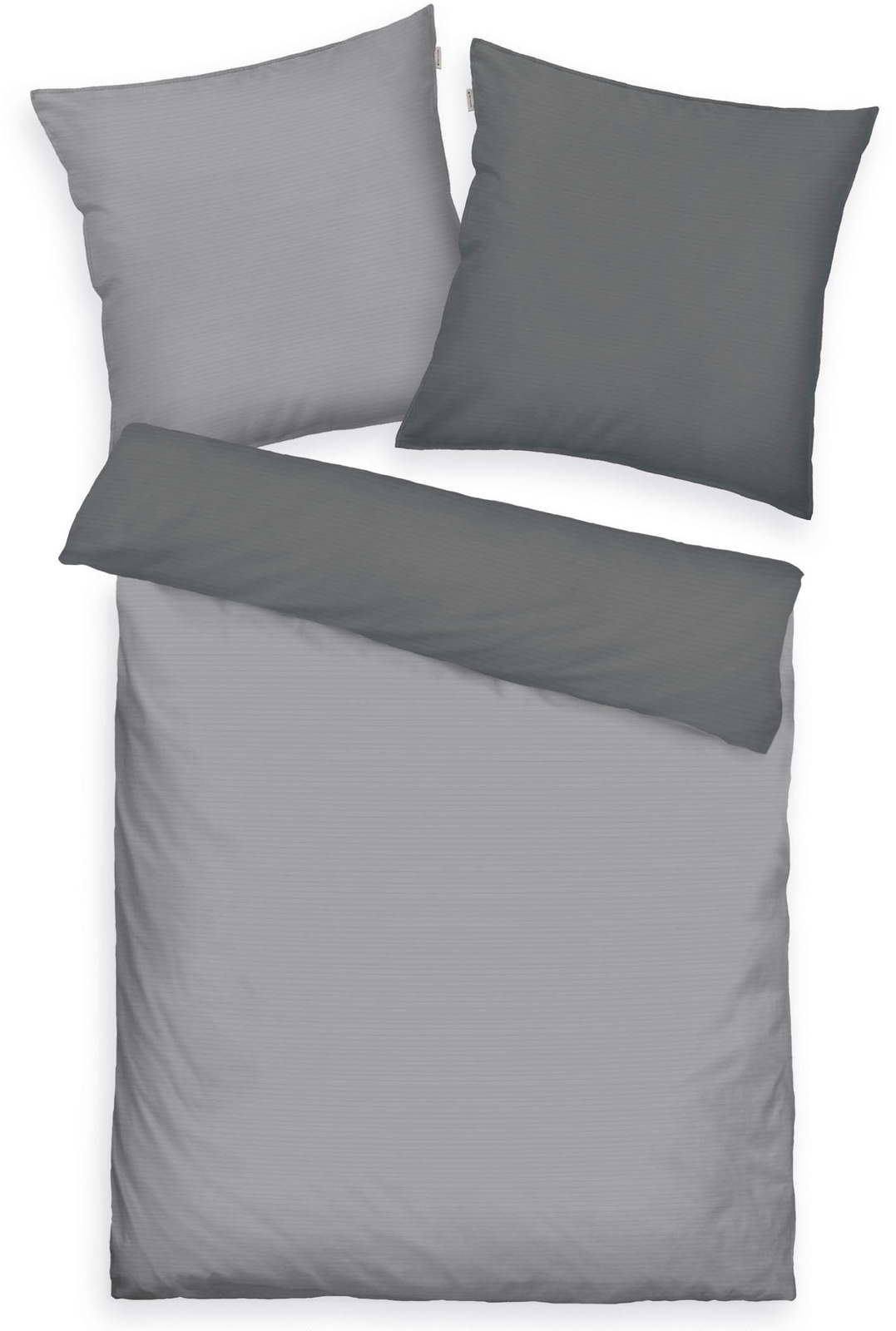 Сатин Tom Tailor Wendebettwsche Dunkel Grau 1x200 см x 135 см 1x80 x 80 см 13290₽