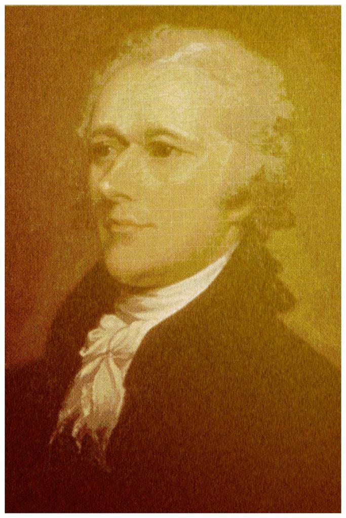 Alexander Hamilton Portrait Art Print Laminated Dry Erase Sign Poster 12x18