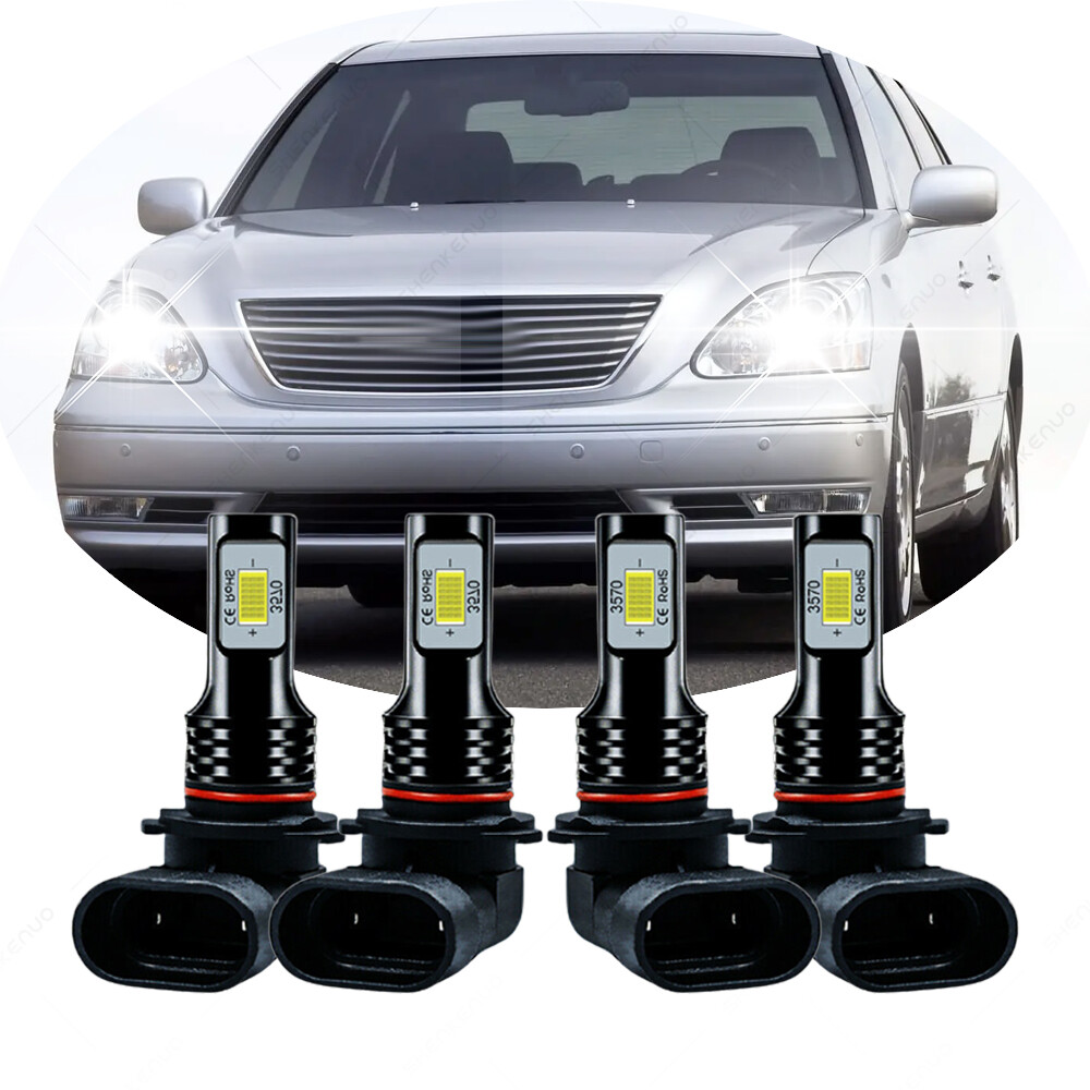 For Lexus LS430 20012006 4x 6000K LED Headlight Bulbs High Low Beam