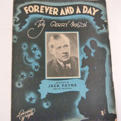 Liedblatt FOR EVER AND A DAY Jack Payne, Gerry Mason 1941