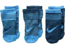 Nike L99025 Lightweight Footie 3 Pack Socks Girls Kids Size 5-6