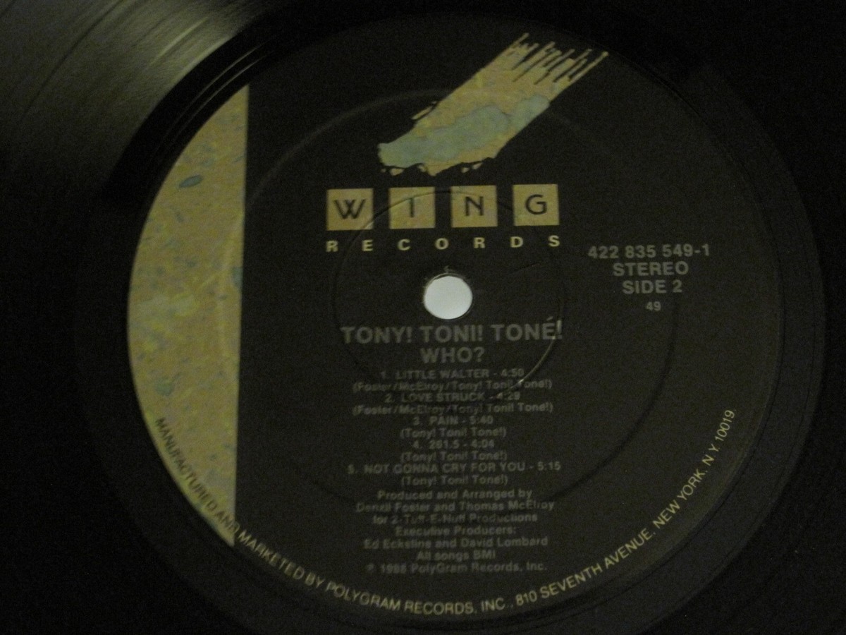 TONY! TONI! TONE! WHO? LP ORIG '88 SYNTH FUNK NEW JACK SWING