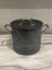 CALPHALON Commercial 8 Qt Quart Stock Pot 808 w/ 310 Lid Anodized Aluminum