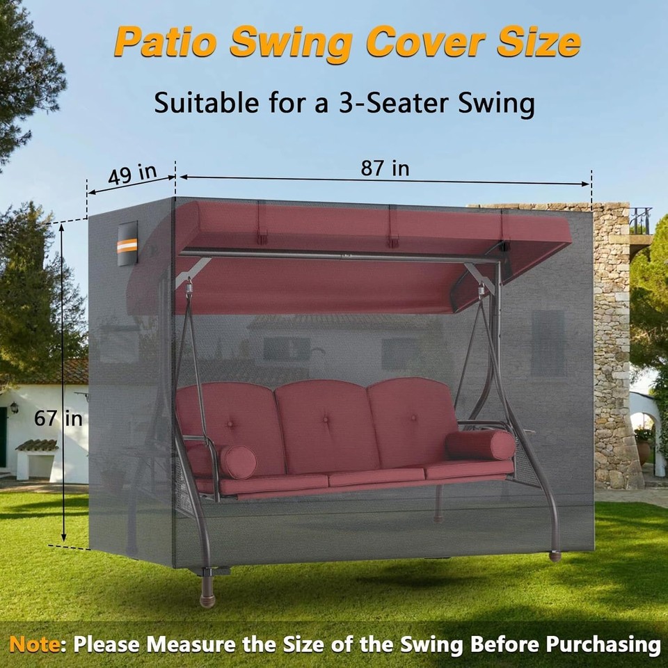 Outdoor Swing Cover | Waterdichte Hangmat Beschermhoes - Winddicht Camping Apparatuur Mouw Uv Bescherming 420D Oxford Volledig Dekzeil Voor Camping Trip