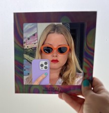 Orange Sunglasses Retro Cat Eye Oval Super Funky Cute 90s Frosted New With Tag