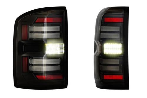 SMOKED Morimoto XB LED Taillights For 2014 2018 GMC SIERRA - Foto 9 di 9