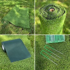 Artificial Grass Astro Turf  Fake Lawn Realistic 20mm Height Pins Tape