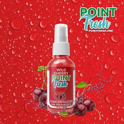 Wild Cherry Air Freshener 100% Concentrated 1. oz Glass Bottle  by Point Fresh