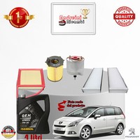 Inspektionskit Filter + ÖL Peugeot 5008 1.6 Hdi 82KW 112CV Von 2013->