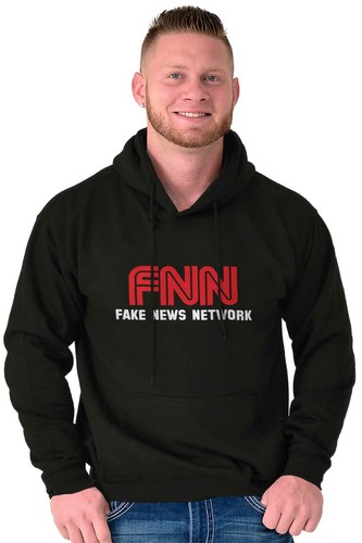 Funny FNN Faking News Network Political Joke Hoodie Hooded Sweatshirt Men Women - Picture 4 of 11