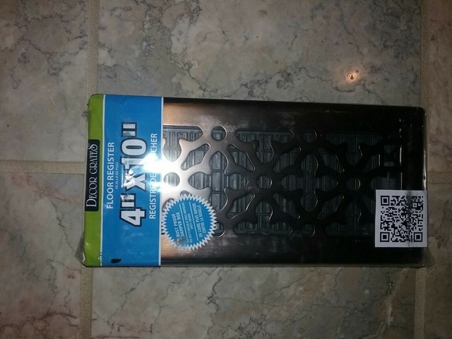 Decor Grates Agh410 Rb 4 Inch By 10 Inch Gothic Bronze Steel Floor