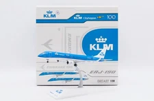 KLM Cityhopper EMBRAER ERJ-190STD Reg: PH-EZU "100" JC Wings 1:200 XX20424