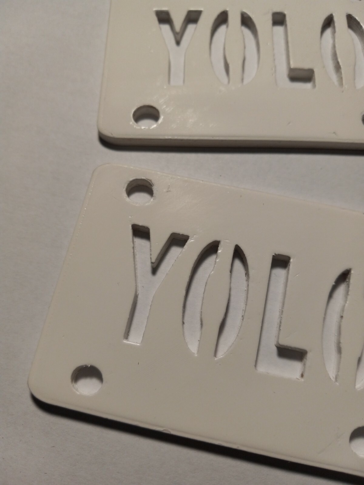 YOLO Trucks Skateboard and longboard Risers 1/8" White Riser hard (handmade)