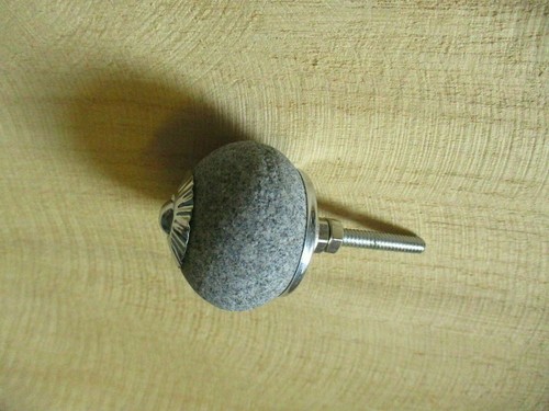 10 Stone Drawer Knobs Pulls Handle Cabinet Dresser Hardware Round Silver Kitchen - 第 6/7 張圖片