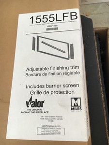 Valor L1 Fireplace Surround 3 1 2 Black Powder Coat Ebay