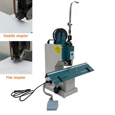 110V Electric Stapler Machine Flat Stapler/ Saddle Book Wire Binder 80times/min