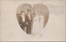 RPPC Postcard Cute Kids Having Kid Wedding 