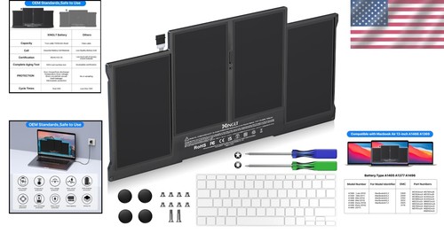 Durable MacBook Air 13-inch Battery Replacement with Tools | 7200mAh Capacity - Picture 2 of 10
