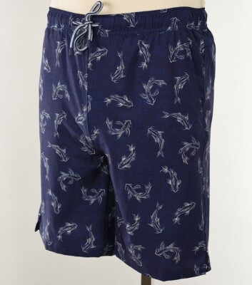 PETER MILLAR Mens Atlantic Blue SECRET COVE Fish Quick Dry Swim Trunks SMALL NWT