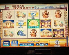 BB1 ROMAN DYNASTY SLOT  MACHINE GAME CARD & OS SET WMS TESTED FUN PLAY BLUEBIRD