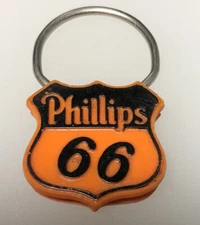 Vintage Kewanee IL Phillips 66 Gas Oil Service Station Auto Illinois Keychain