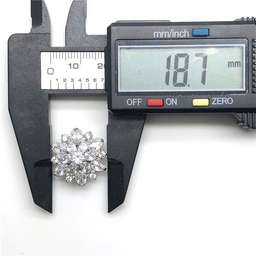 5pcs Cubic Zirconia Crystal Buttons DIY Sew On Decorative Clothes Accessories - Picture 11 of 12