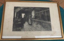 Incisione O. Silvestri Latteria Svizzera al Valentino 1888 da Giacomo Grosso