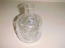 BLENKO  CRACKLE GLASSS JUG  -  FOIL LABEL  -  PERFECT  -  Local Estate