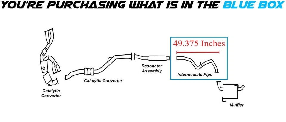 Stainless Steel Intermediate Pipe fits: 2010-2017 Subaru Outback 2.5L - Image 2 of 4