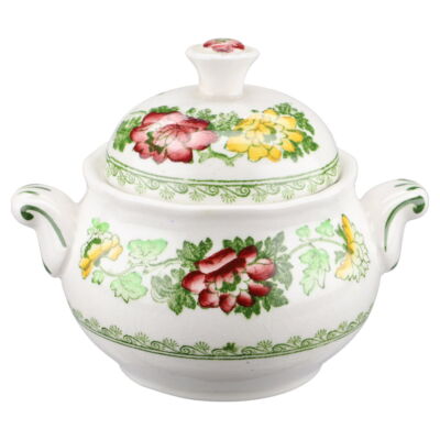 Zuckerdose klein Wedgwood Old Canton Grün
