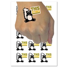 This Stinks Says the Grumpy Skunk Temporary Tattoo Water Resistant Body Art Set