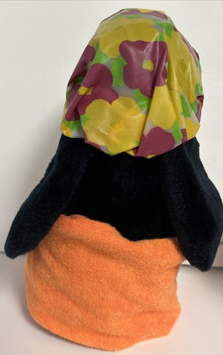 OPUS THE PENGUIN Plush HOLIDAY HOTEL Towel Shower Cap Bloom County 1985 DAKIN - Picture 3 of 8