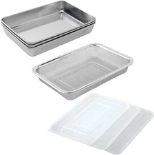 Stainless Vat/Square Sieve Set Lid Included A-76437