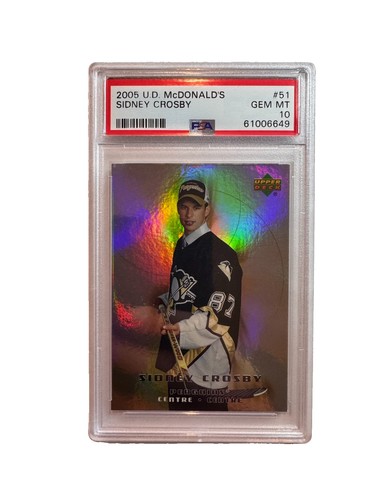 Sidney Crosby Rookie Card 2005-06 Upper Deck McDonald's #51 (RC) Penguins PSA 10