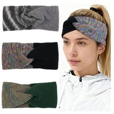 3 Pcs Knitted Headband Women Twist Knit Winter Thick Wide Ear Warmer