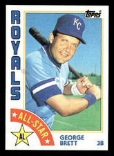 1984 TOPPS #399 GEORGE BRETT ALL-STAR ROYALS
