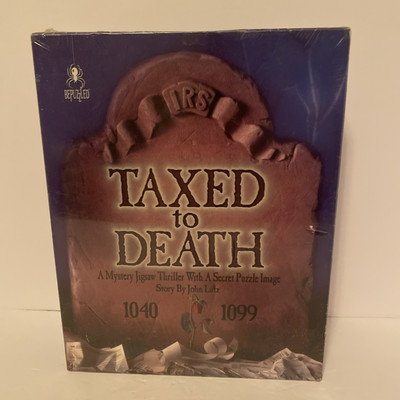 Taxed to Death A Mystery Jigsaw Thriller With A Secret Puzzle Image 1000 Piece 