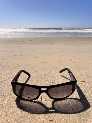 FAB Fashion Sunglasses, made in Japan Adult med/lg NEW ''Black Highr''  w/pouch