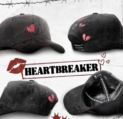 El Barbas x Willito Heartbreaker Snapback Hat Black One Size Adjustable New NWT