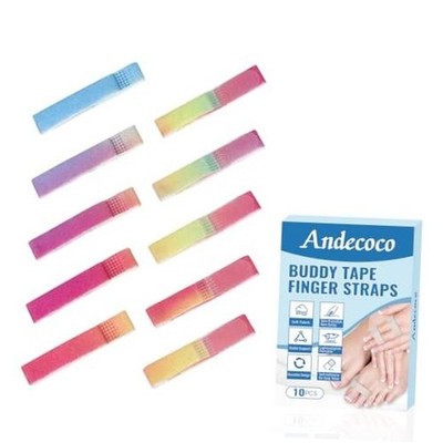 Buddy Tape Loops for Finger 10Pcs Rainbow Buddy Tape Finger Straps | Soft