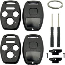 2 Pack Key Fob Shell Case Replacement Fits for Honda Accord 2003-2012 / Civic EX
