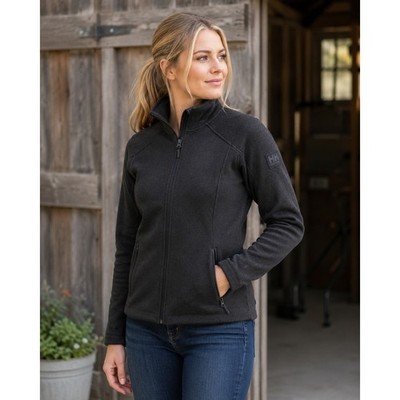 Helly Hansen Daybreaker Full Zip Fleece Jacket Womens XS Charcoal Gray Black HH