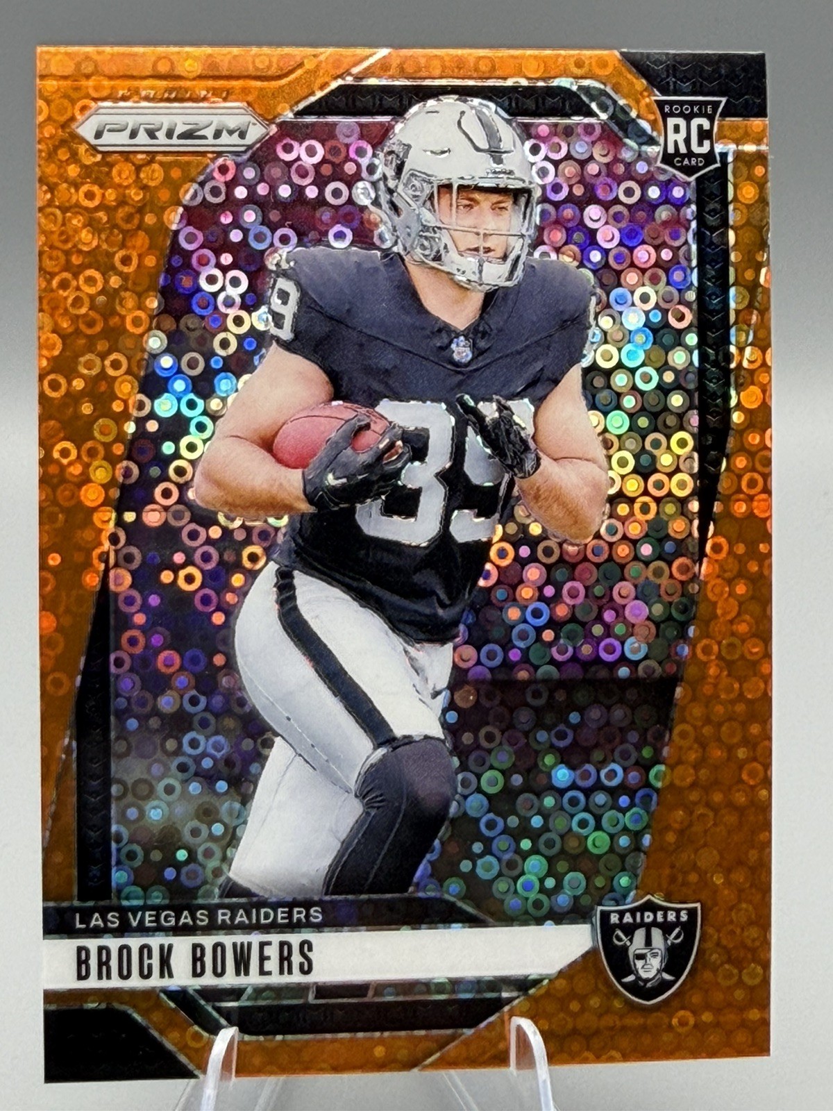2024 Panini Prizm - Rookies Brock Bowers #315 Disco Prizm (RC)