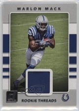 2017 Panini Donruss Rookie Threads Marlon Mack #40 bn5