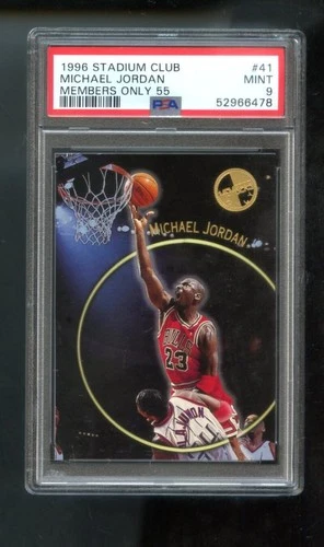 1996-97 Topps Stadium Club Members Only 55 #41 Michael Jordan PSA 9 Graded Card